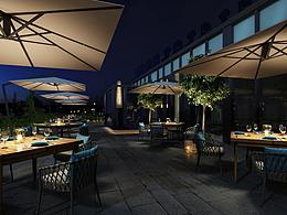 餐廳外擺效果圖