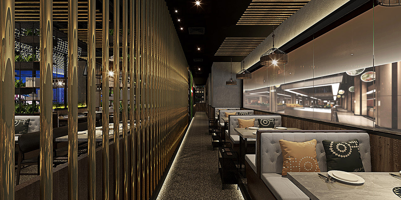 回牛潮汕牛肉火锅---常平店空间设计（图ZMTI0OTEwMzk2） - 家装设计 - 站酷设计师cbd设计原创素材 - 站酷ZCOOL