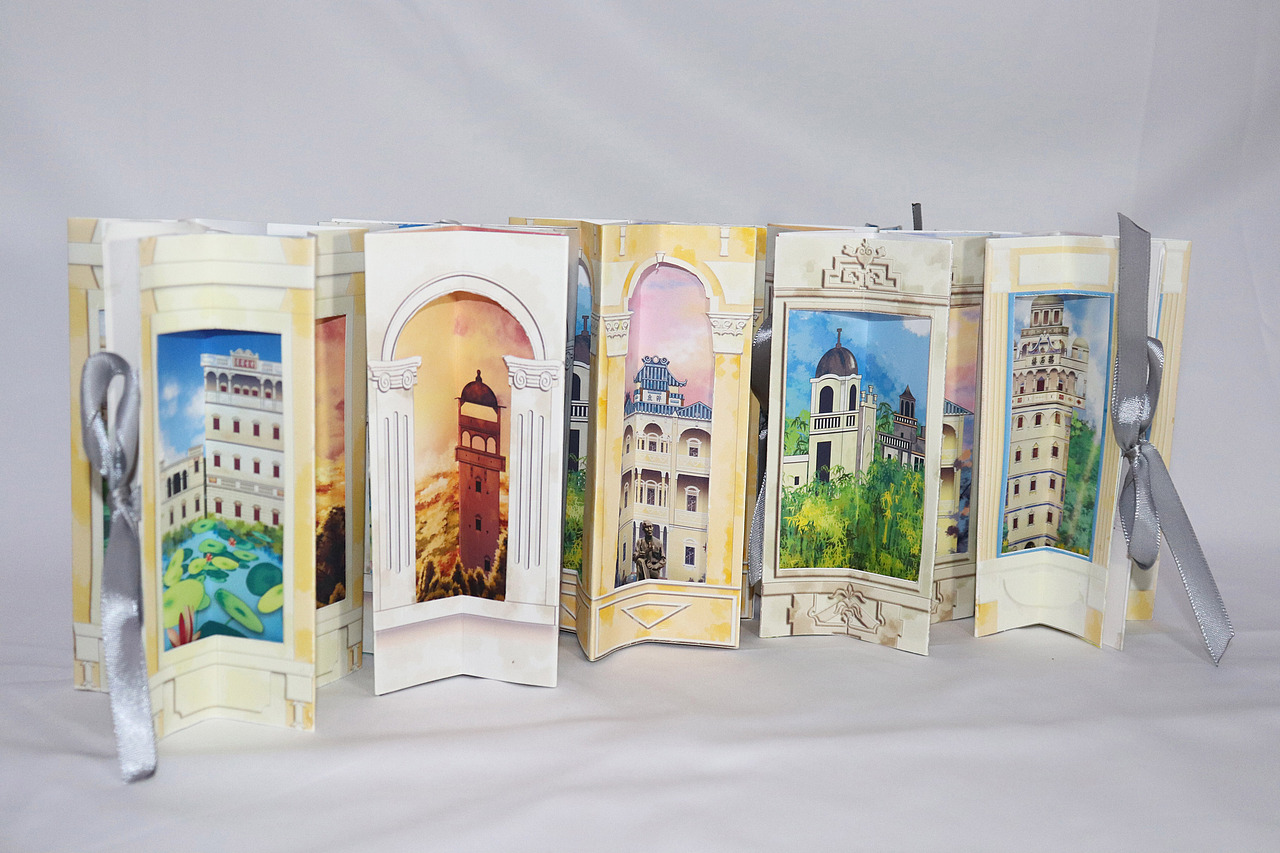 一楼尽见古今情开平碉楼立体书立体地图