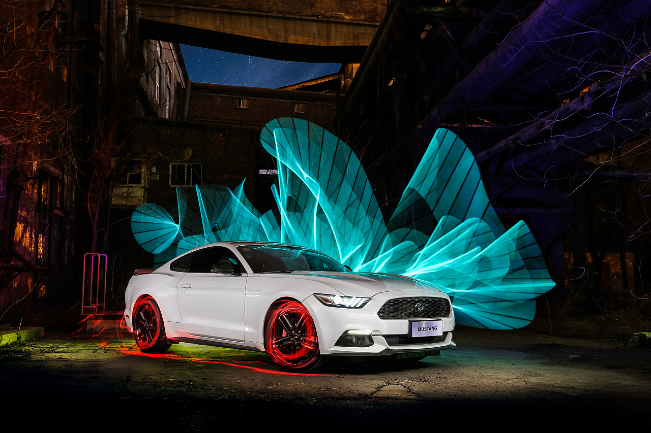 汽车修图-光绘作品