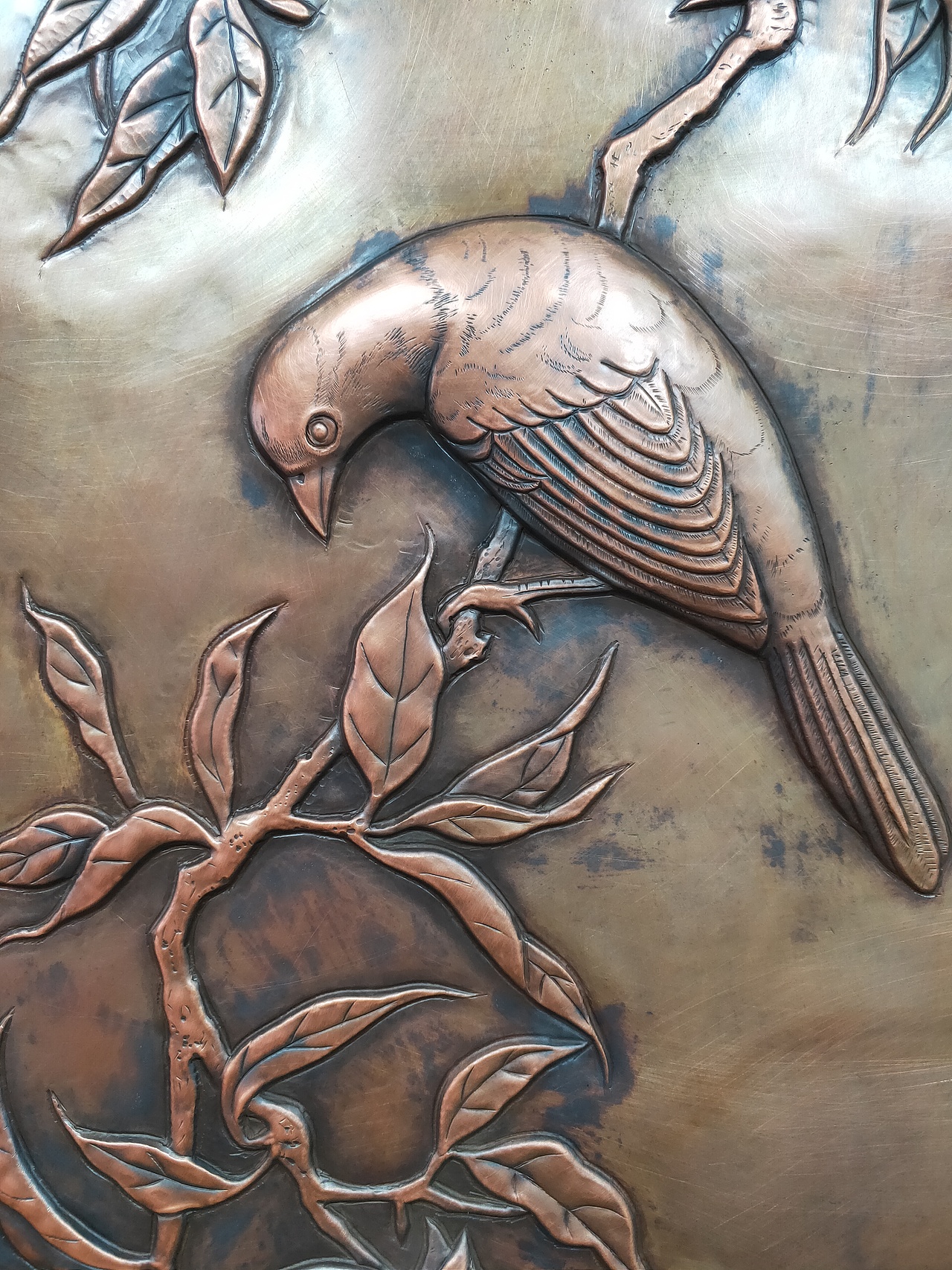 金属工艺～錾刻铜浮雕