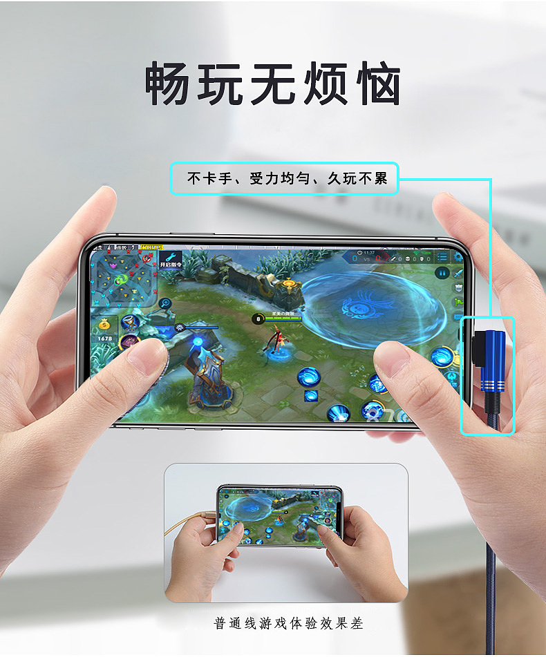 弯头数据线详页设计