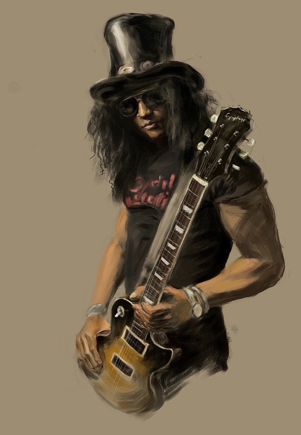 很多年前画照片——slash