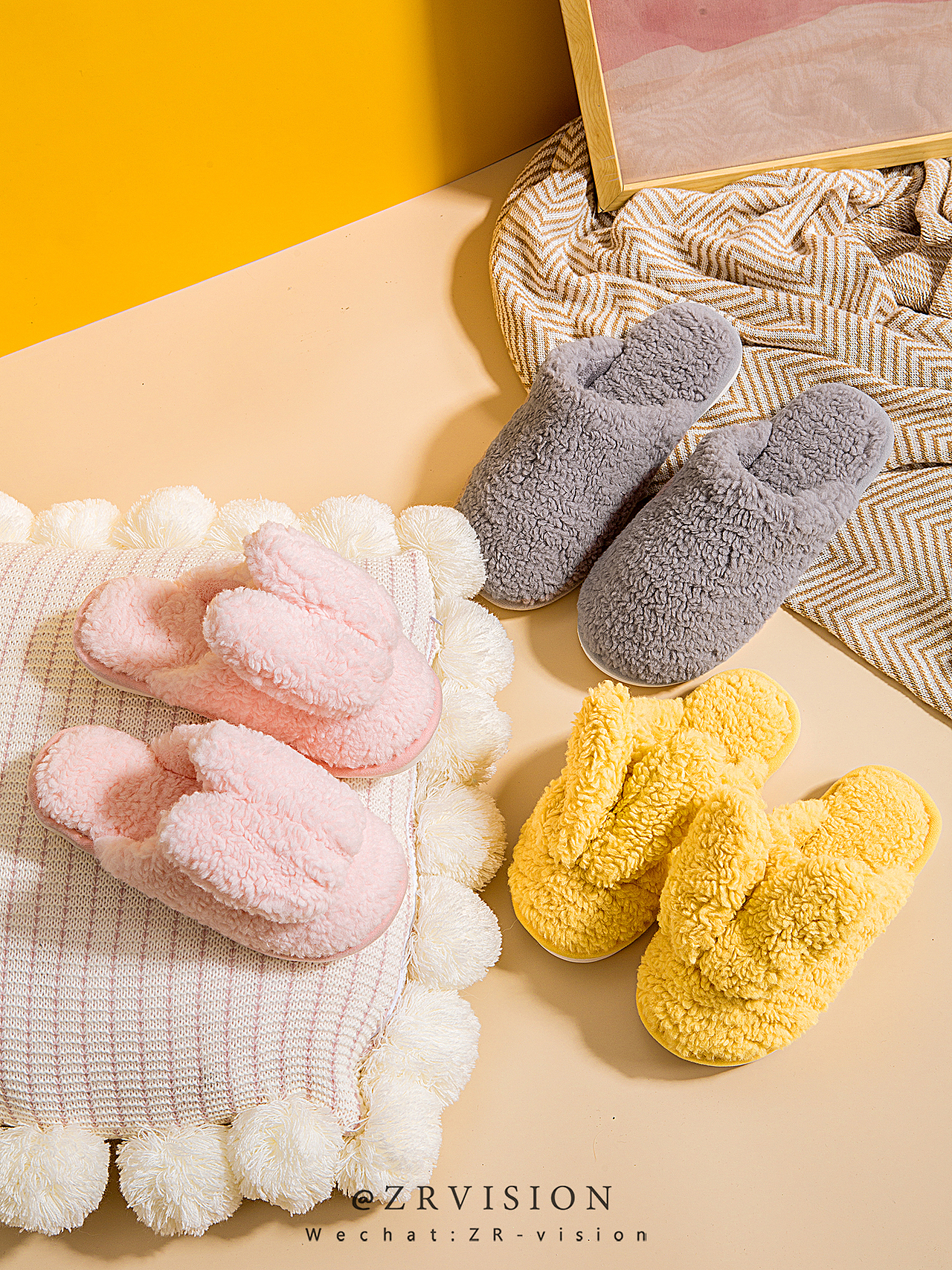 网红可爱棉拖鞋家居少女感情侣拖鞋公主风格毛绒冬天