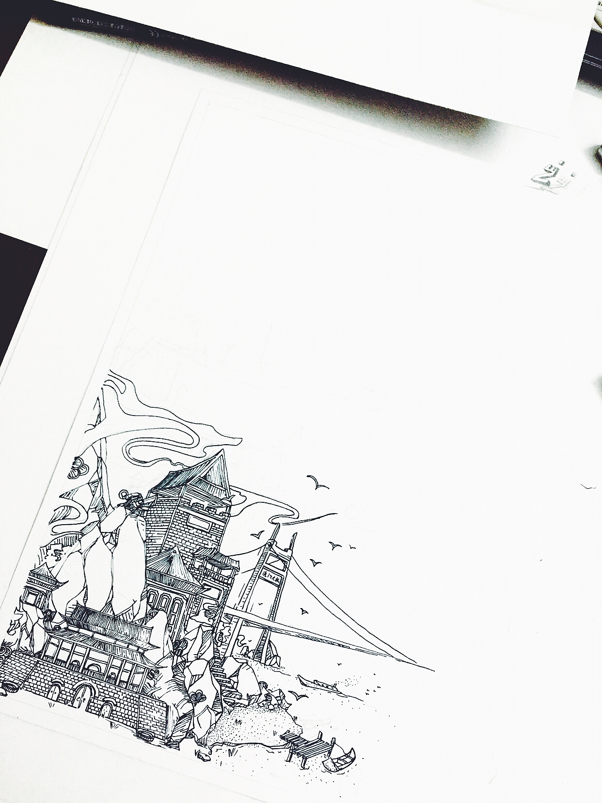 两岸丛山叠岭 你的城（图ZNjk1NjMxNzI=） - 创作习作 - 站酷设计师一DONGYANG原创素材 - 站酷ZCOOL