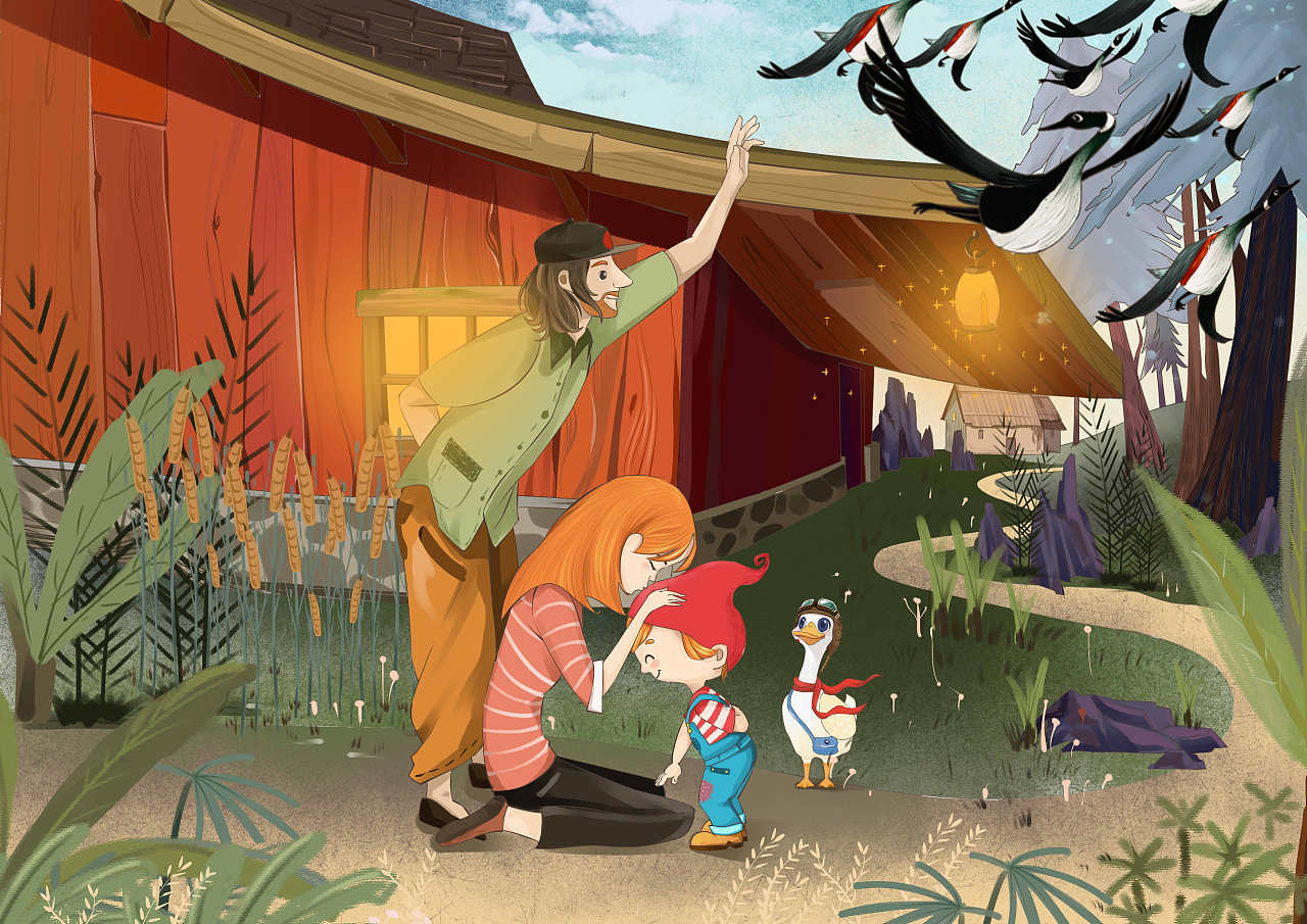 宜家livat荟聚尼尔斯有声故事插画