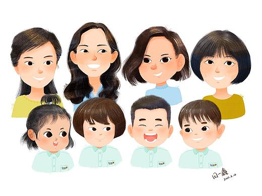 幼儿园的同学和老师们