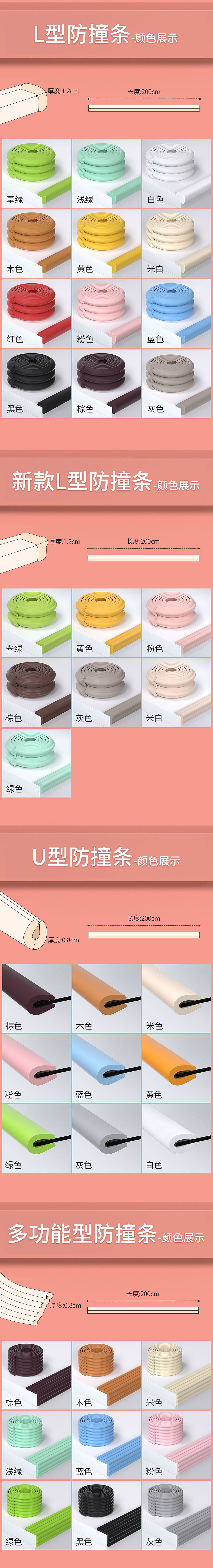 儿童防撞条 c4d产品详情页 母婴防护类产品
