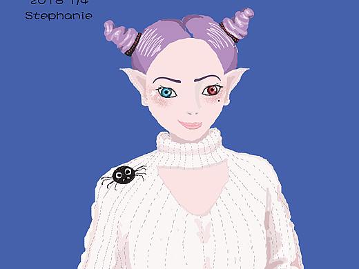 双子座女孩（个人主页-ZMjU1NzAwMDg=） - 商业插画 - 站酷设计师Stephanie0503原创素材 - 站酷ZCOOL