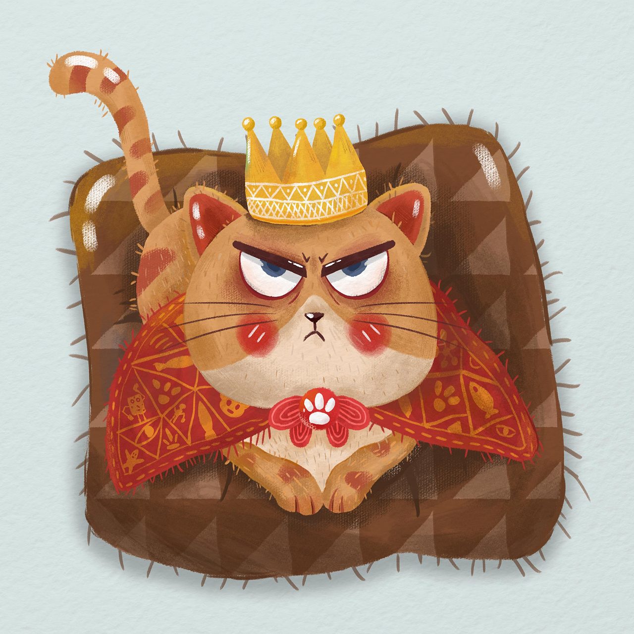 可爱的肥猫国王