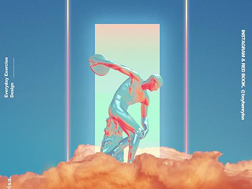 Work 007 云上Discobolus(掷铁饼者)