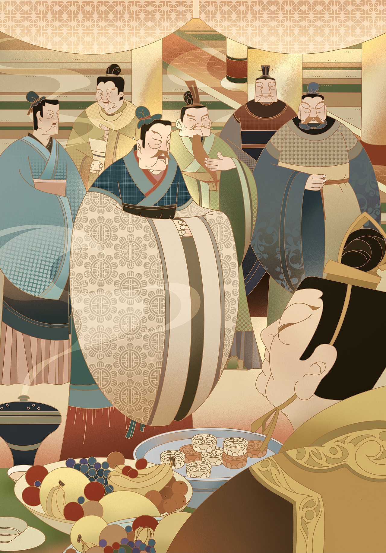 成语故事插画设计（图ZMjYxMDgyNTcy） - 新锐潮流插画 - 站酷设计师肥羊shaun原创素材 - 站酷ZCOOL