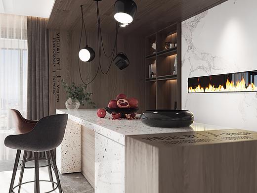 現(xiàn)代客餐廳（個人主頁-ZNDcwNzQxNDg=） - 家裝設(shè)計 - 站酷設(shè)計師極空間表現(xiàn)原創(chuàng)素材 - 站酷ZCOOL