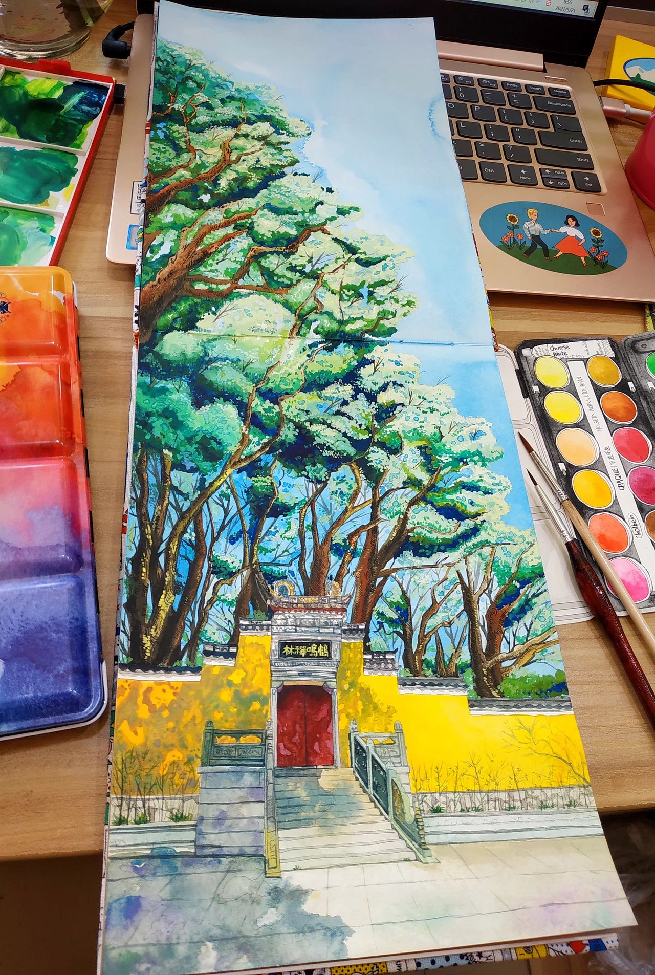 原来童话中的参天大树真的存在！（图ZMjk1MzM3MTIw） - 绘画 - 站酷设计师阿菜绿狗狗和干仔原创素材 - 站酷ZCOOL