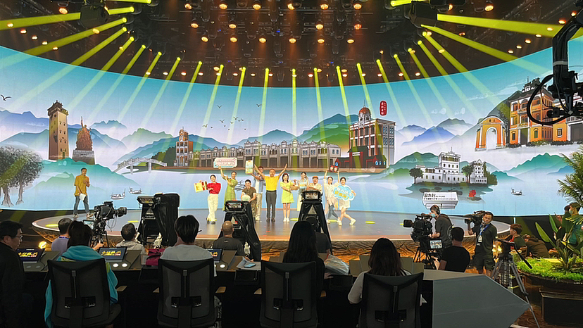 广东省乡村振兴大擂台开平代表队舞台背景（图ZMzU2NDY1NzQ0） - 商业插画 - 站酷设计师小眼训虫原创素材 - 站酷ZCOOL