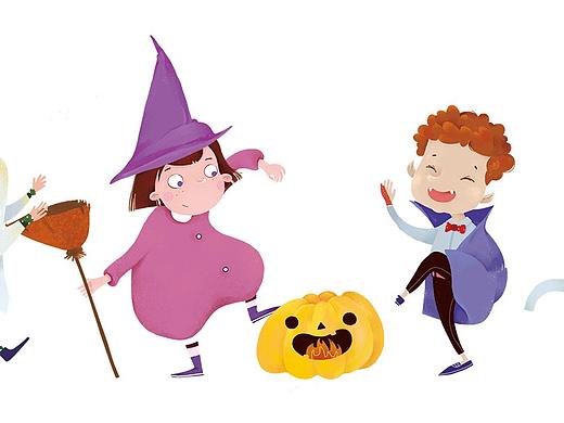 《南瓜灯》（个人主页-ZNDQ4ODU0MDA=） - 儿童插画 - 站酷设计师三包原创素材 - 站酷ZCOOL