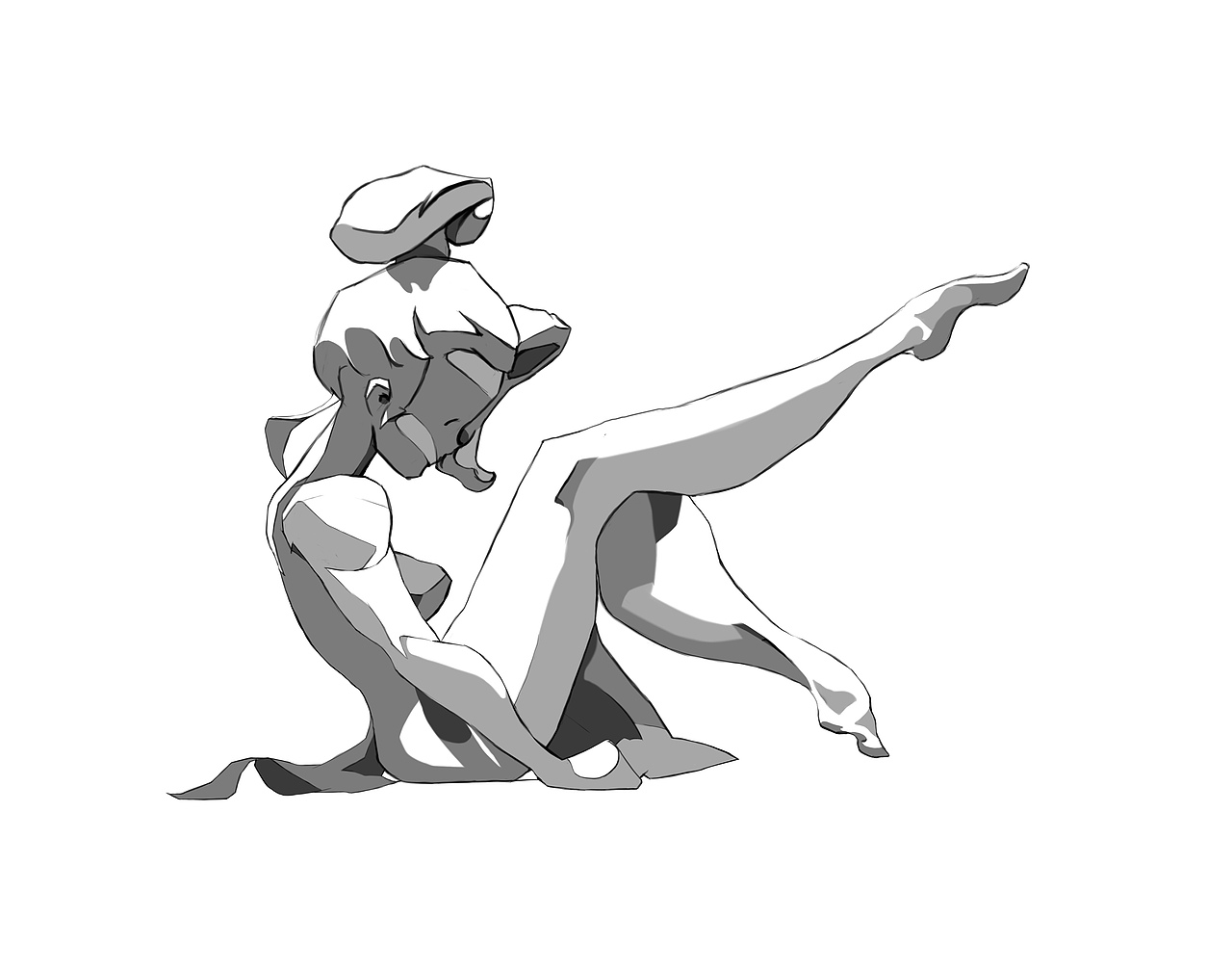 人物造型光影练习