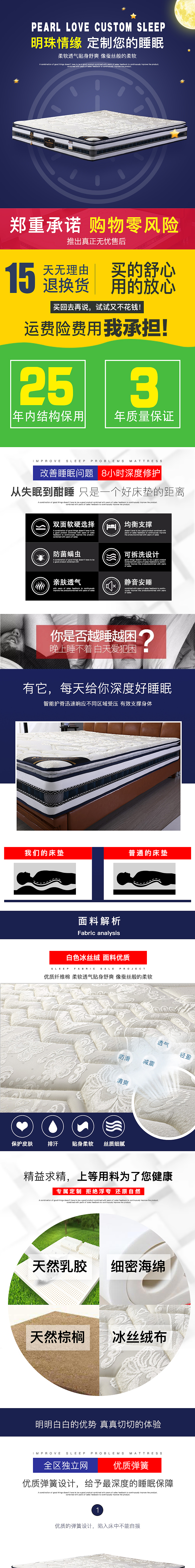 床墊詳情頁（圖ZMTE5NzU2MjQ0） - 電商 - 站酷設計師隨聽風吟原創(chuàng)素材 - 站酷ZCOOL