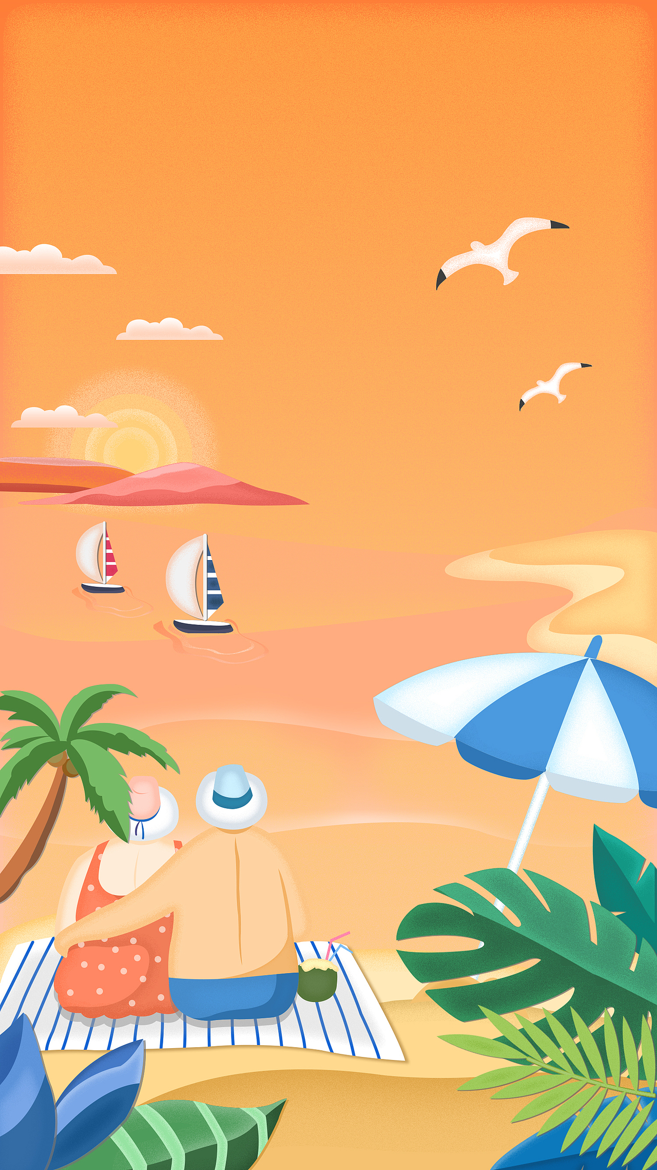 新年氛围插画-h5配图