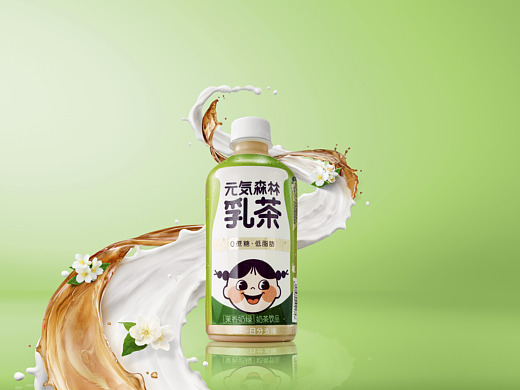 元气森林乳茶修图