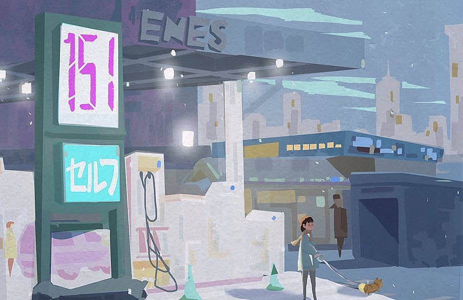 加油站⛽️（图ZMjQxNzMzMTUy） - 商业插画 - 站酷设计师一含原创素材 - 站酷ZCOOL