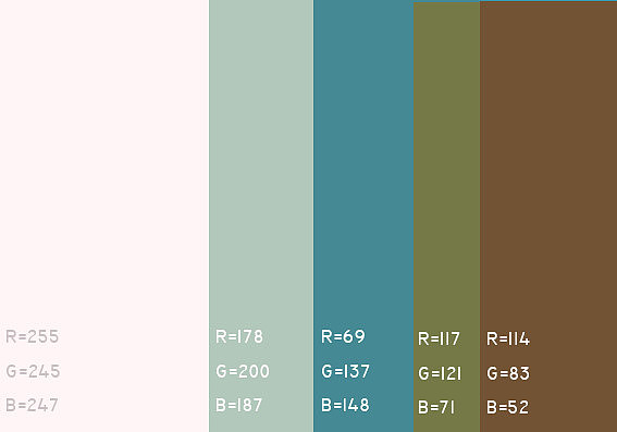 最舒服的颜色搭配方案①