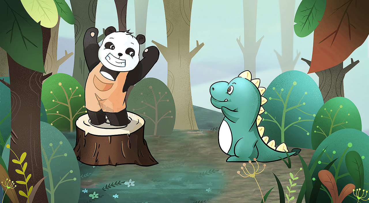 众生互联X熊猫壁画（图ZMjI1NDA1OTAw） - 商业插画 - 站酷设计师斑驳创意原创素材 - 站酷ZCOOL