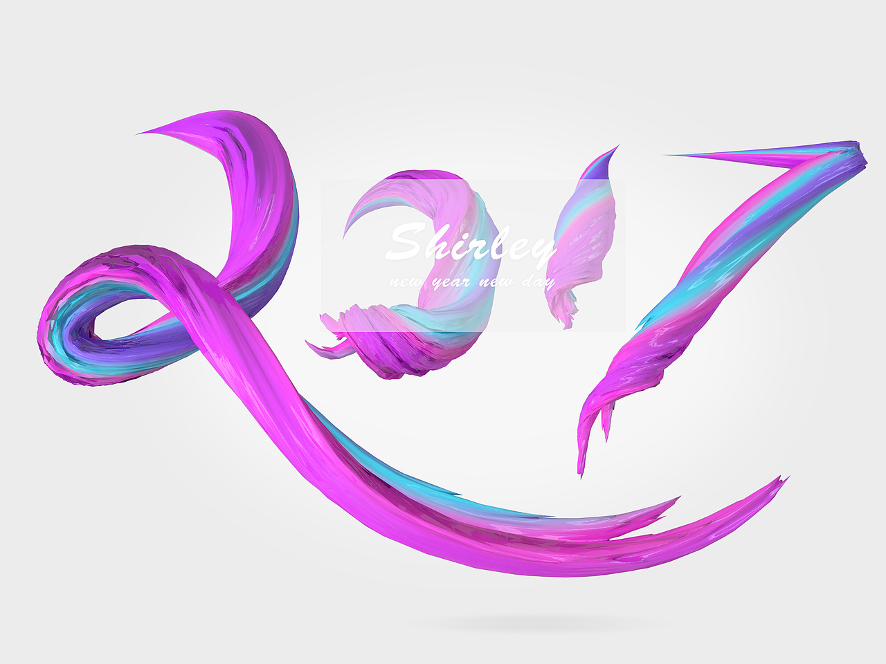 C4D 3维麦芽糖字体2017