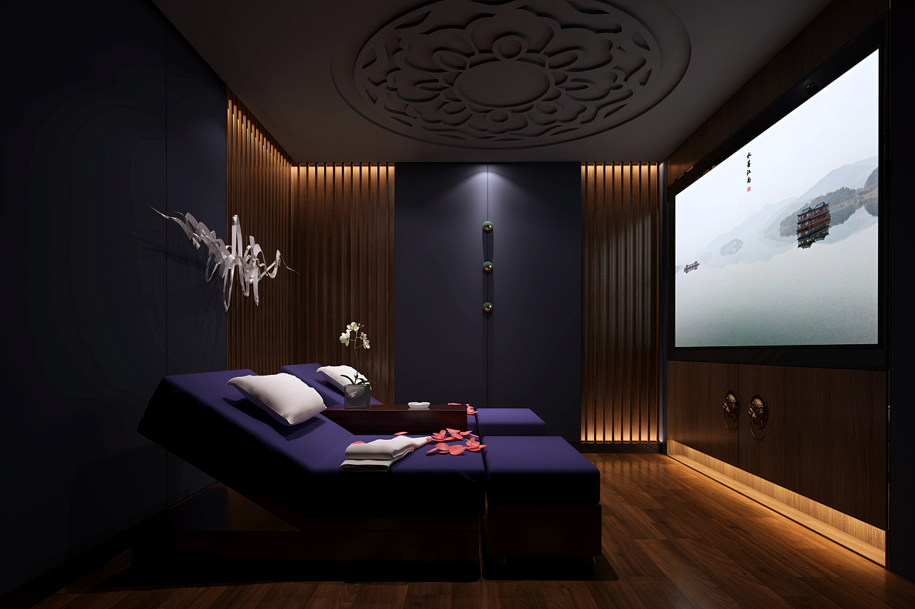 安徽合肥足道养生spa会所装修设计效果图