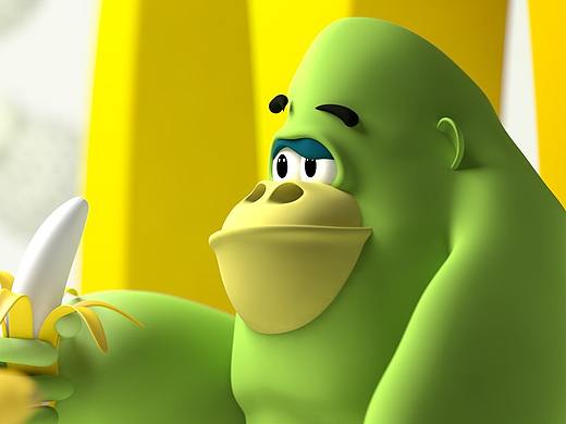 C4D IP形象 不高兴