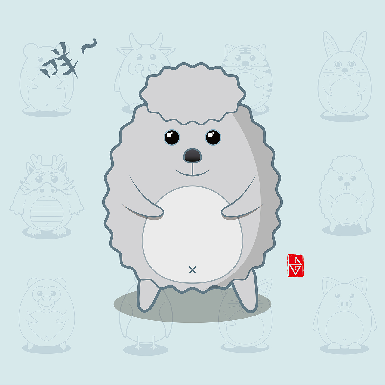 Q萌十二生肖（圖ZMjM3ODk4ODUy） - 創(chuàng)作習(xí)作 - 站酷設(shè)計(jì)師siyton原創(chuàng)素材 - 站酷ZCOOL