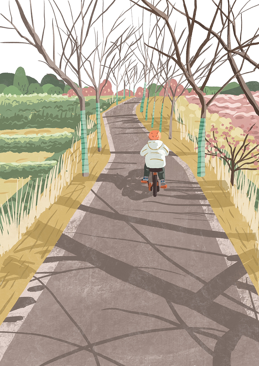 春日光影系列作品（图ZMzM0NTgxNTgw） - 艺术插画 - 站酷设计师车厘子Q原创素材 - 站酷ZCOOL