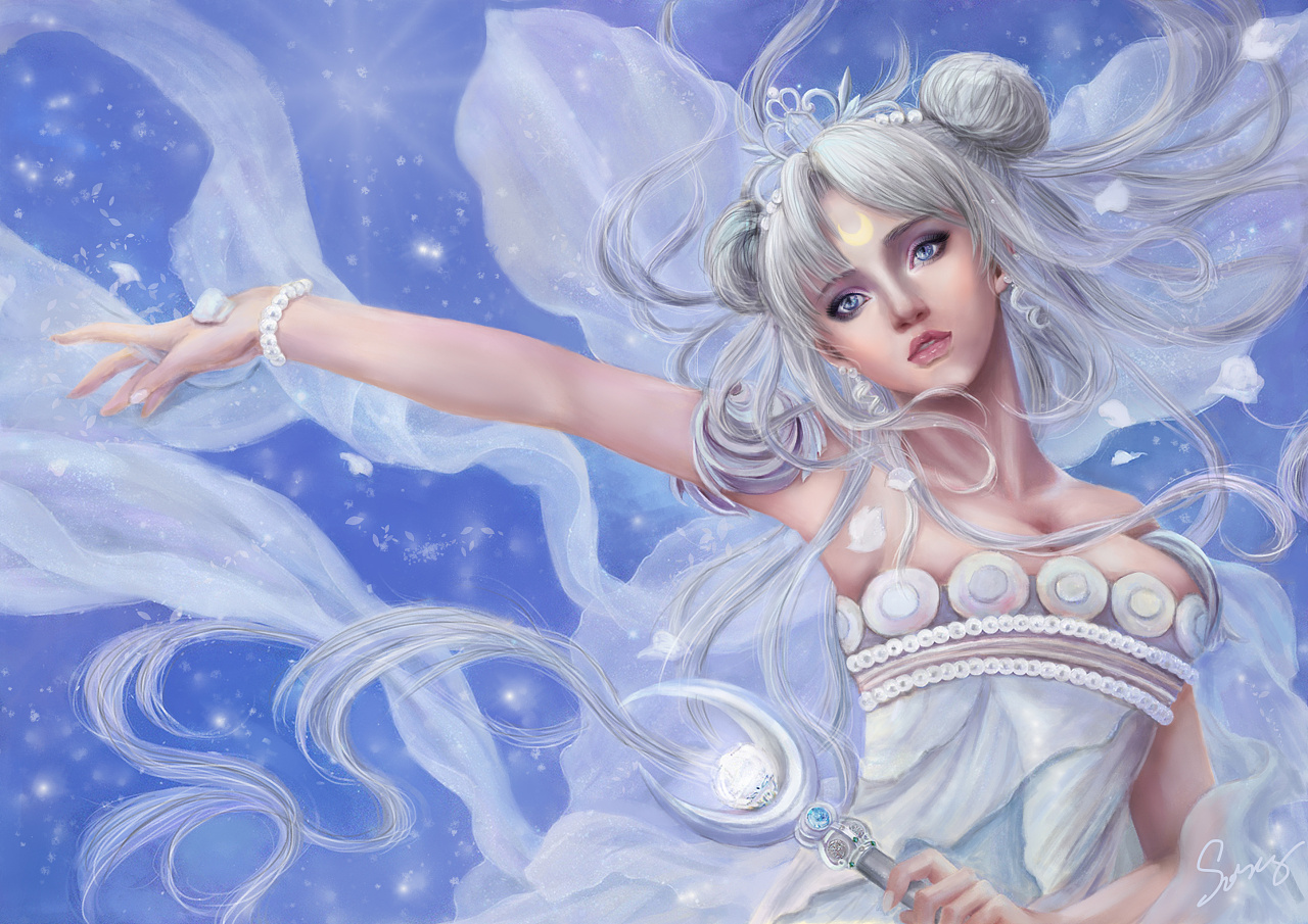 魔幻厚涂 美少女 月亮公主