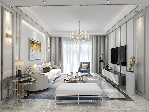 轻奢美式（个人主页-ZNDEyMTUyMTI=） - 家装设计 - 站酷设计师雨墨当铺丶疼爱原创素材 - 站酷ZCOOL