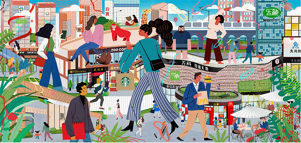 布林插画商业地产特辑（图ZMTk2OTE0ODU2） - 商业插画 - 站酷设计师布林Brin原创素材 - 站酷ZCOOL