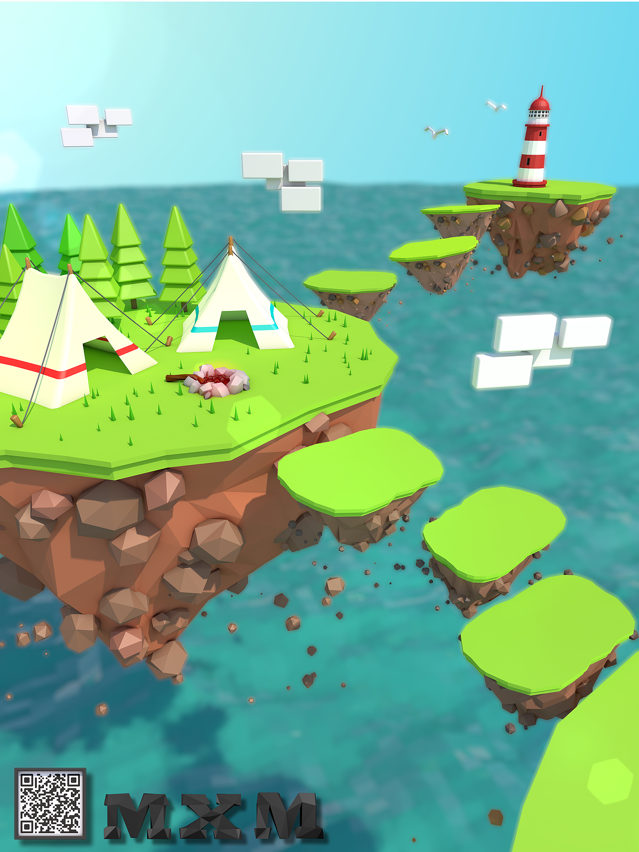 浮空岛（图ZMTU5NjMyODI0） - 场景 - 站酷设计师maomxm原创素材 - 站酷ZCOOL
