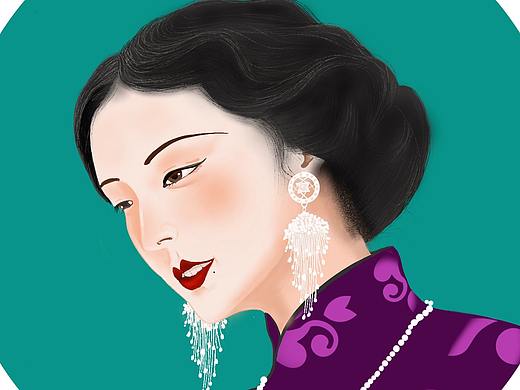 美女插畫（個人主頁-ZNDYyMzM1ODA=） - 藝術(shù)插畫 - 站酷設(shè)計師遲月半生原創(chuàng)素材 - 站酷ZCOOL