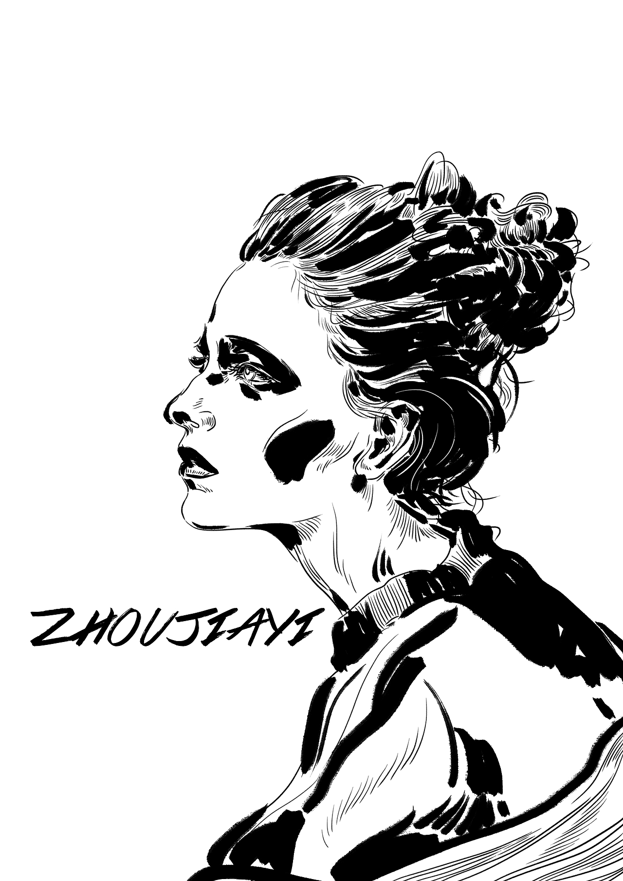 人物练习（图ZMTc3MjkxMjY0） - 创作习作 - 站酷设计师___ZhouJiayii原创素材 - 站酷ZCOOL