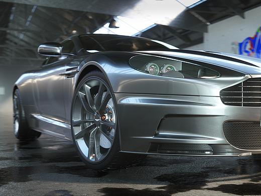 Ferrari & Aston Martin C4D跑车作品