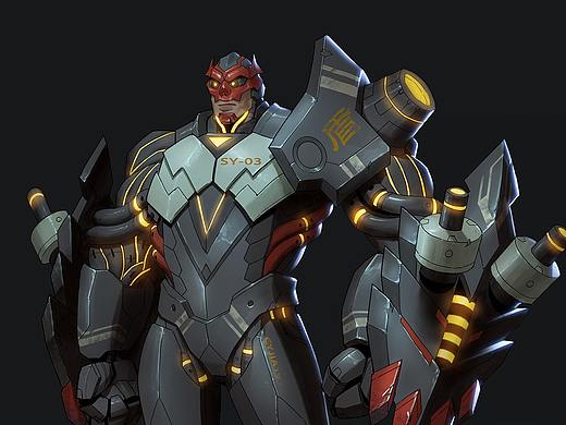 赛博朋克改造人战士