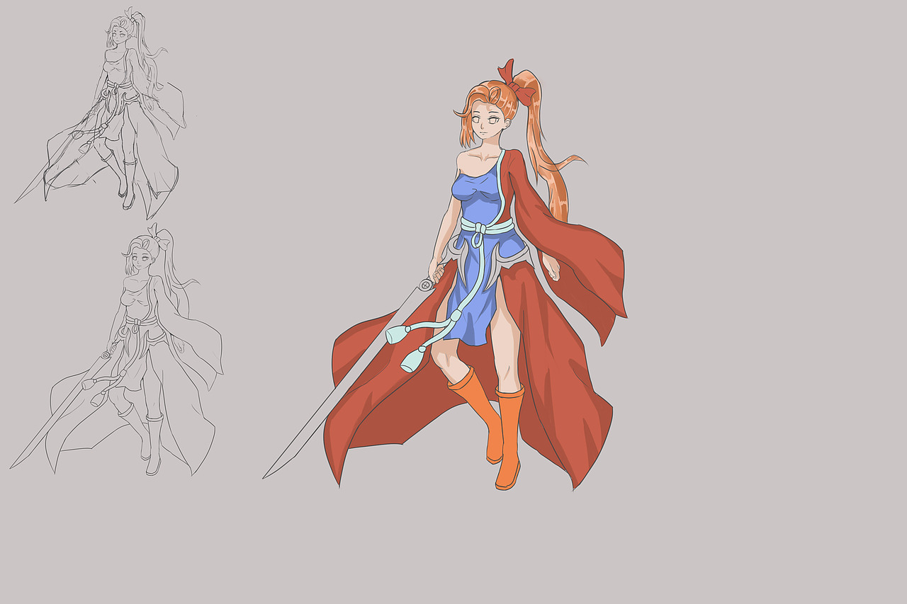 到第二年的学画记录