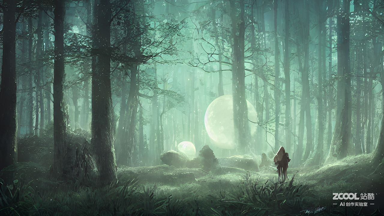 #AI创作实验室#森林，奇幻