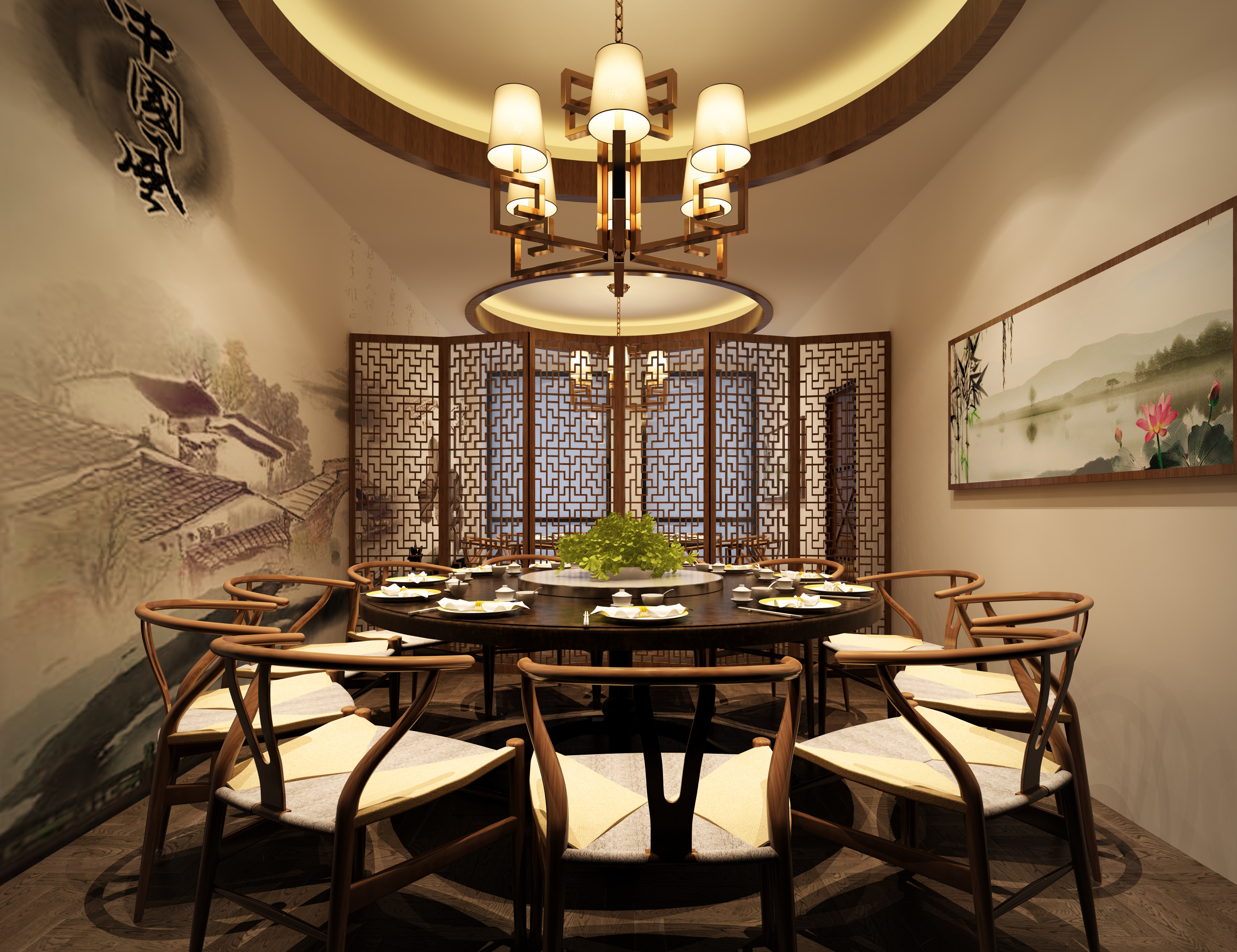 一九九二效果图-工装餐饮