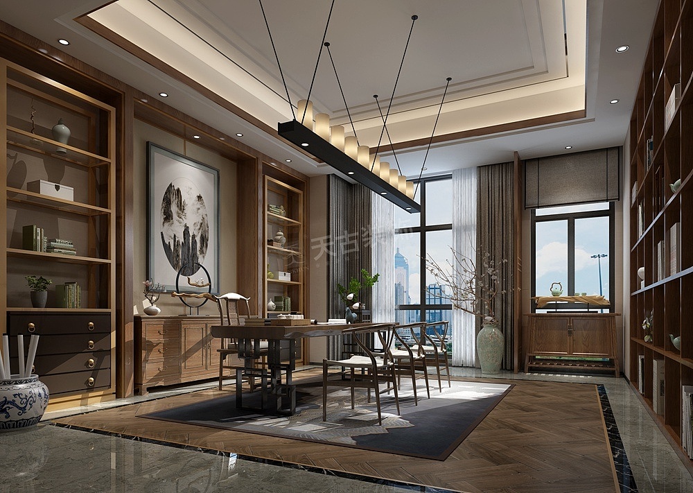 新江与城天奕装修,龙湖天奕别墅装修,天古梦空间杨洪波