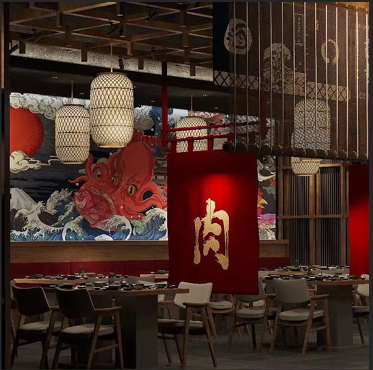 原创 | 日式烧肉店设计 有酒有肉 故事管够（图ZMzgyNDM1MDE2） - 酒店餐饮设计 - 站酷设计师鑫溪源店铺设计原创素材 - 站酷ZCOOL