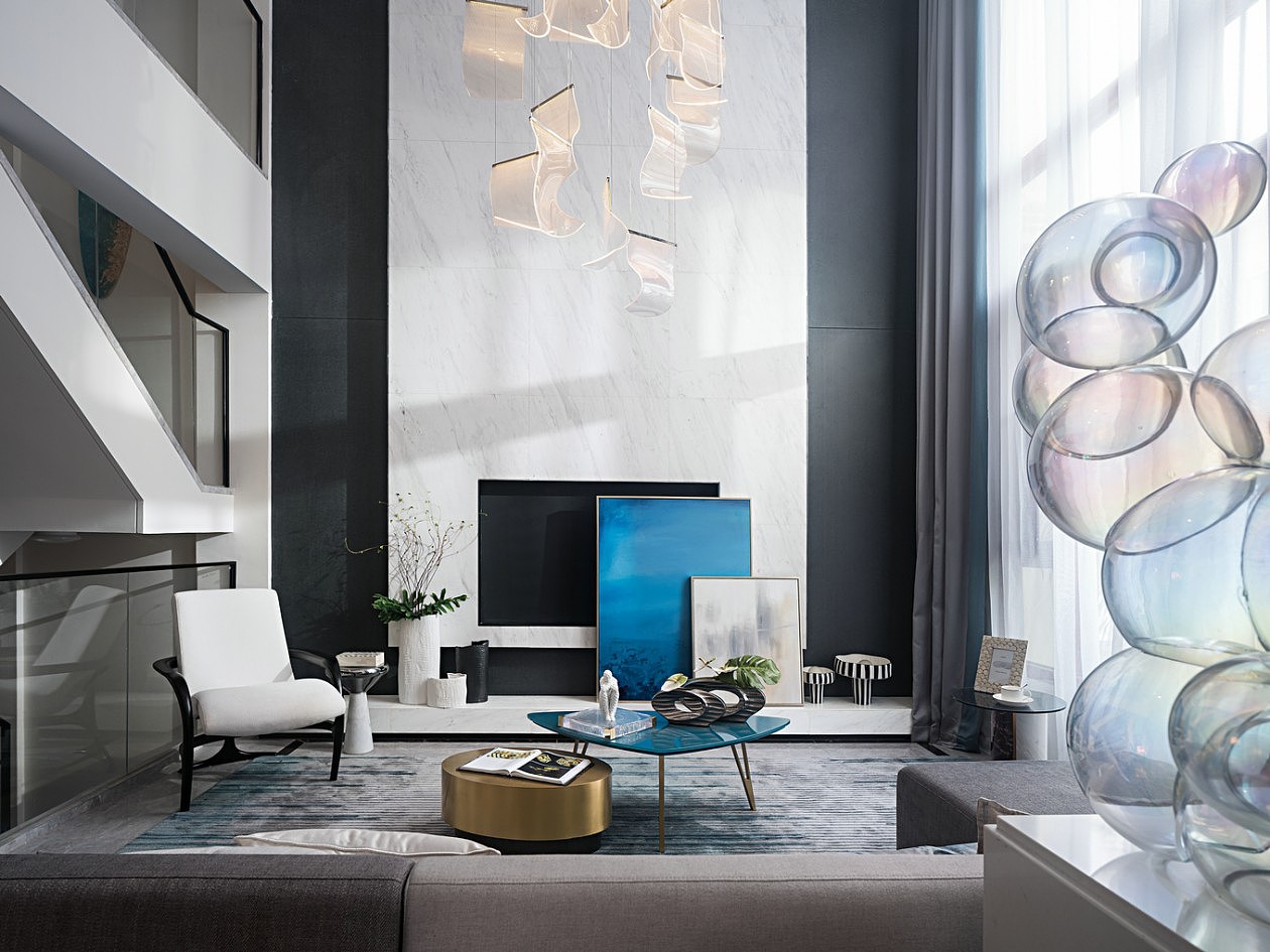 高级灰+清新蓝，既简约又精致