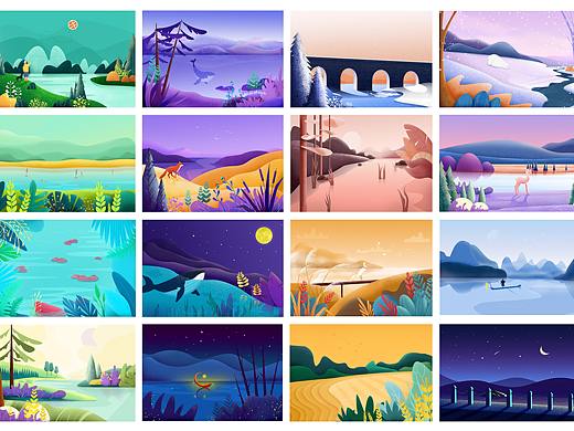 2019年风景插画作品集