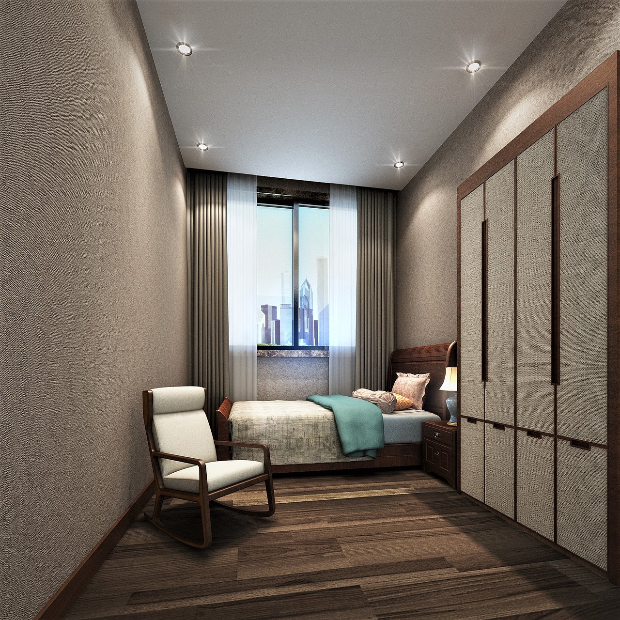 3dmax渲染图/老人房效果图