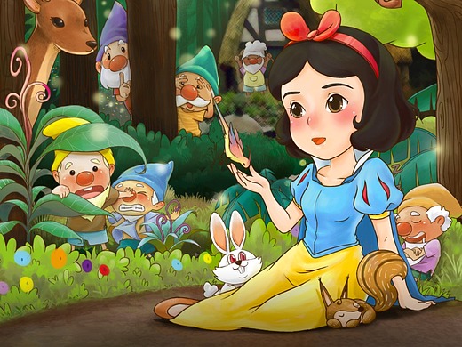 儿童剧海报-白雪公主