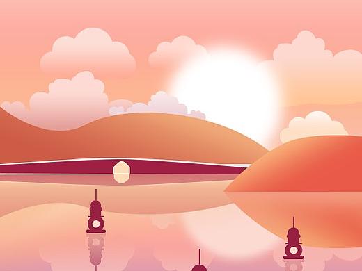 风景插画临